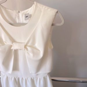 ASOS White Bow Mini Dress